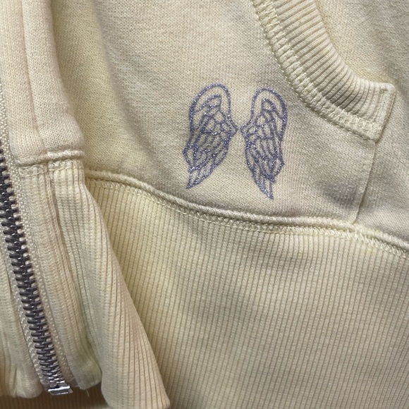 Victoria’s Secret Angel Wings zip up hoodie size large sweatshirt - Picture 6 of 7
